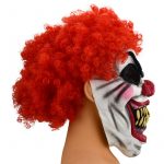 Halloween Redhead Big Mouth Clown Latex Mask