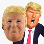 Halloween Trump Mask Latex Headgear Funny