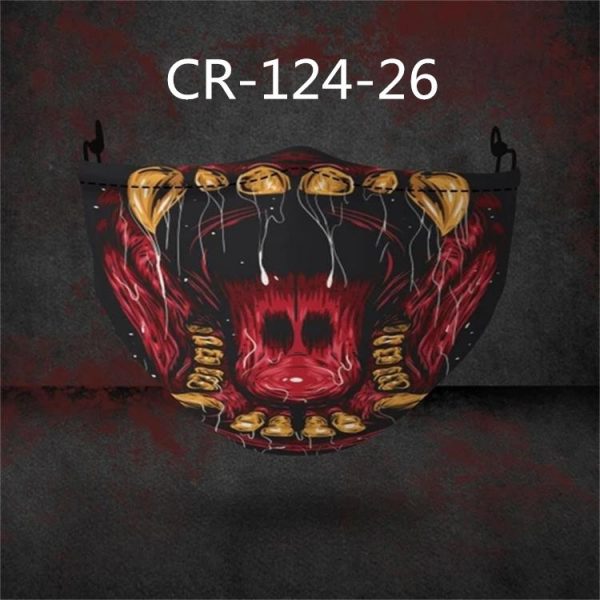 Halloween 3D Printed Outdoor Protective Dust And Haze Mask