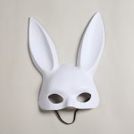 Party Decoration Halloween Bunny Girl Plush Mask