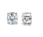 Fashion Square Titanium Steel Without Piercing Magnet Ear Studs