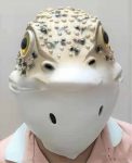 Halloween Animal Headgear Latex Golden Toad Mask