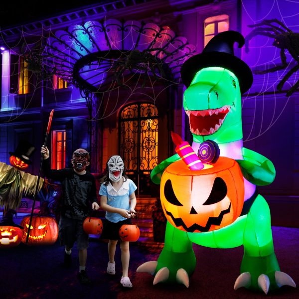 Halloween Pumpkin Dinosaur Inflatable Clothing