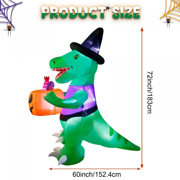 Halloween Pumpkin Dinosaur Inflatable Clothing