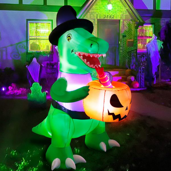 Halloween Pumpkin Dinosaur Inflatable Clothing